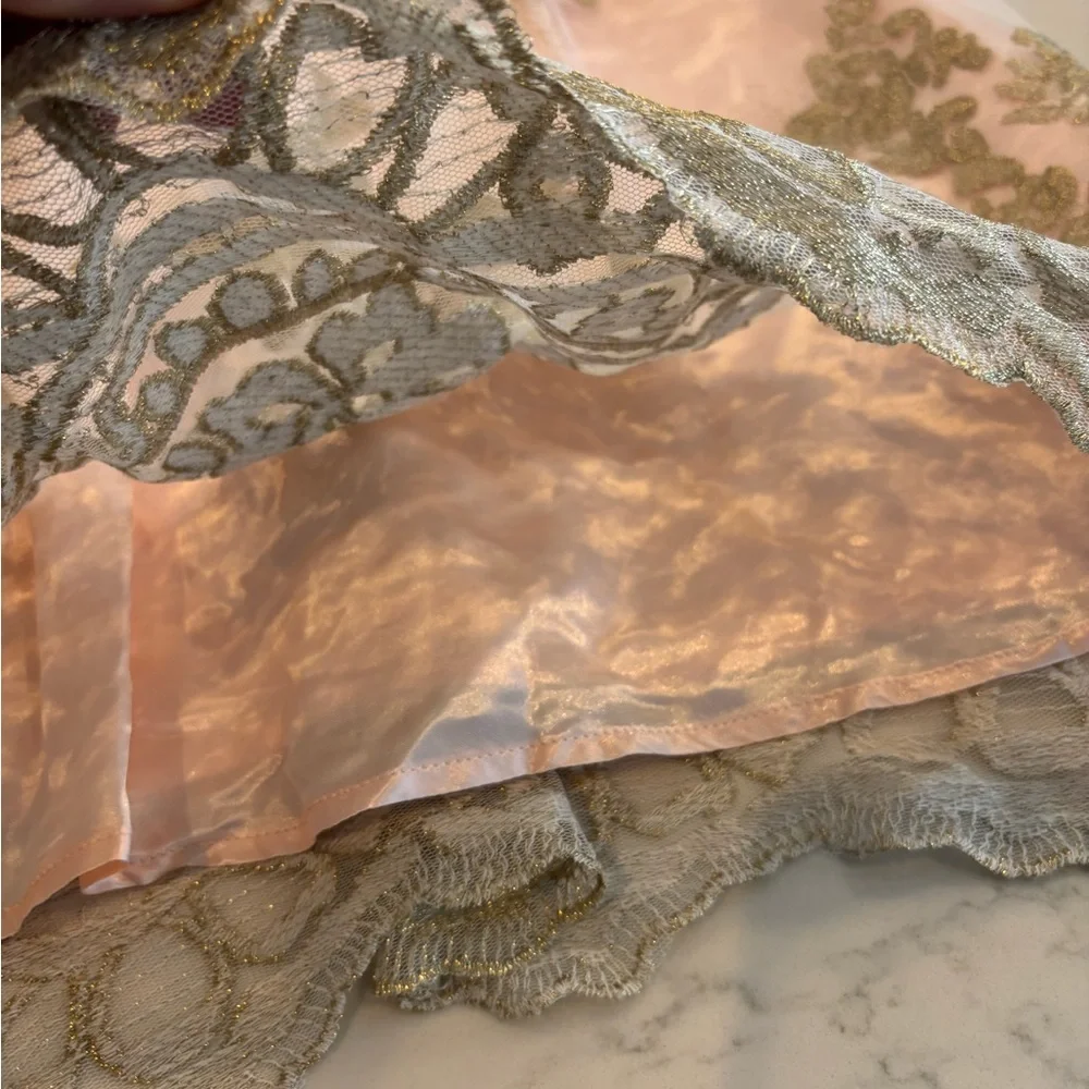 Chasing Fireflies Pink and Gold Dress